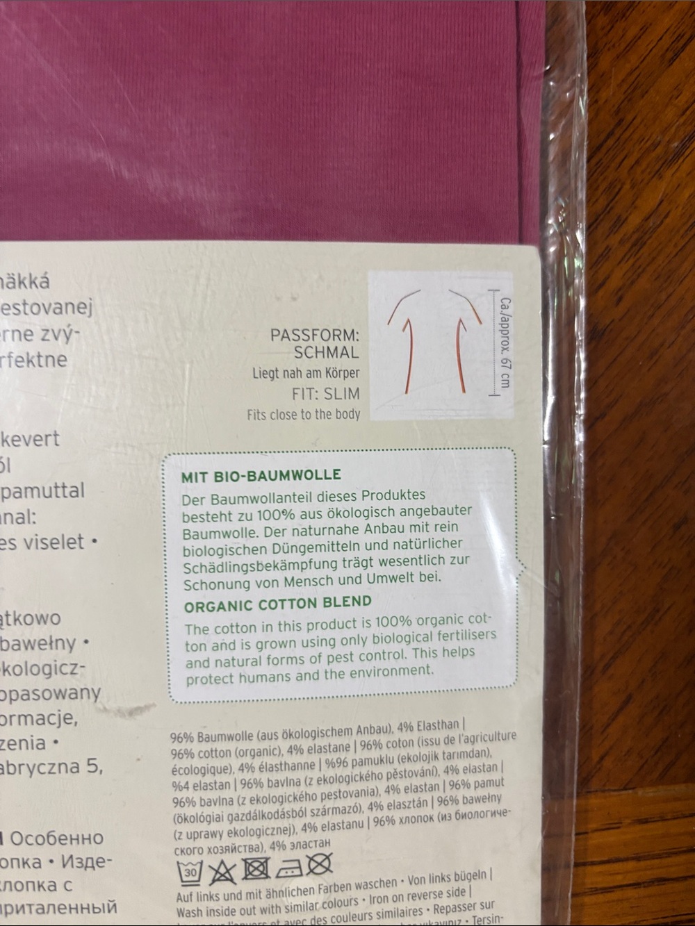 Woman Long-Sleeved Top - Raspberry - Picture 4 of 4